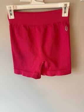 FP Movement by Free People Ribbed Hot Pink Athletic Bike Shorts